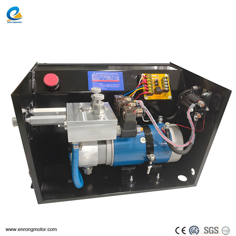 Unidad hidráulica personalizada de 24 V, 2,8 KW y 12 L