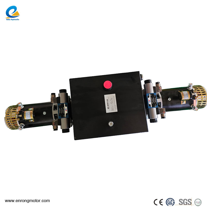 Unidad de potencia personalizada de cabezal doble horizontal de 24 V y 4 KW